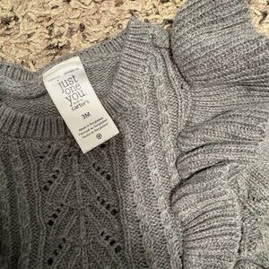 Infant Gray Wool Sweater